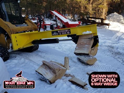 wolfe ridge skid steer log splitter|wolfe ridge splitter for sale.